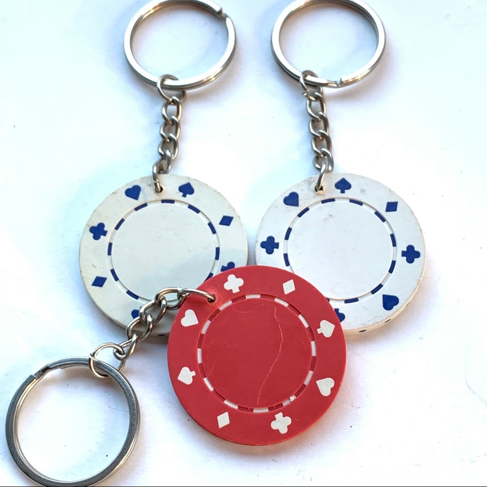 Casino Poker Chip🎄Vintage Keychains🎄ornaments